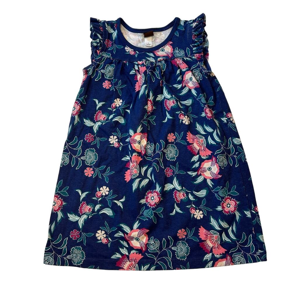 Tea Collection 100% Cotton Floral Dress 4Y
